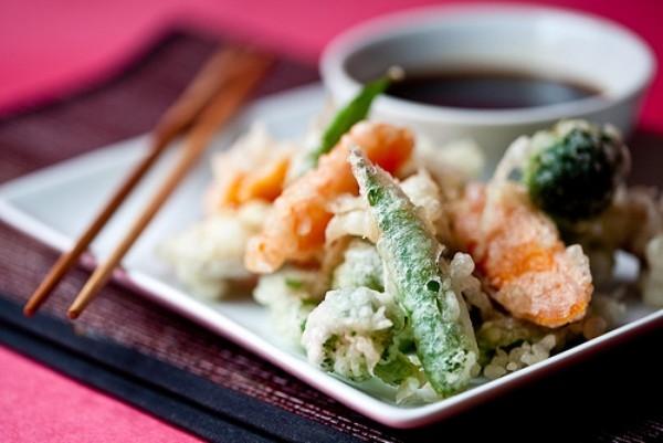 Tempura rau củ ngon mà không ngán