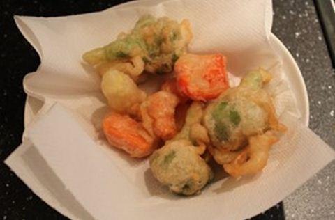 Tempura rau củ ngon mà không ngán