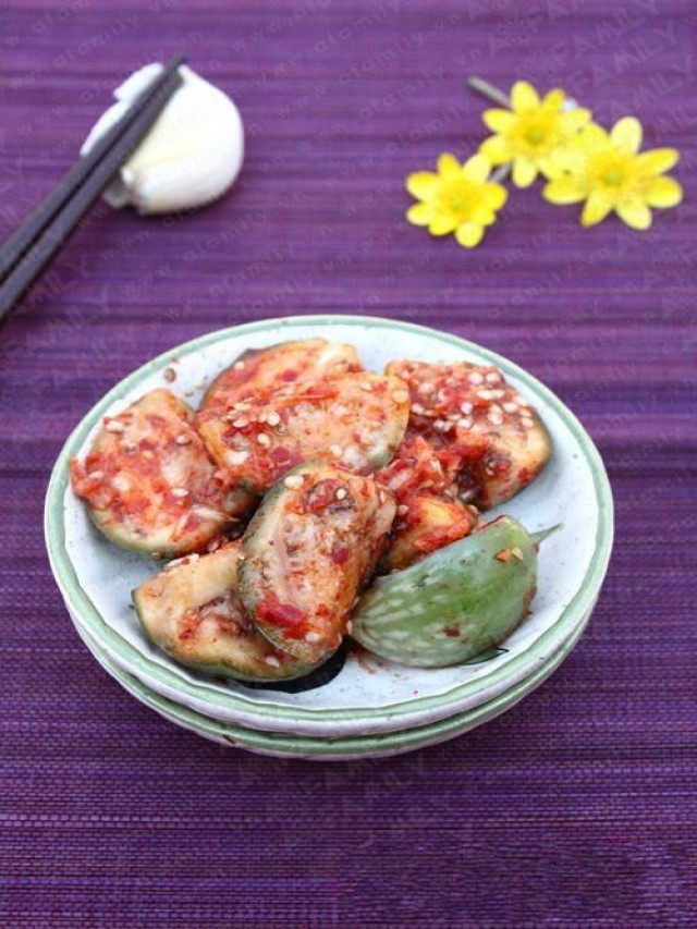 Kim chi cà bát - món chua cay độc đáo từ Việt Nam và Hàn Quốc